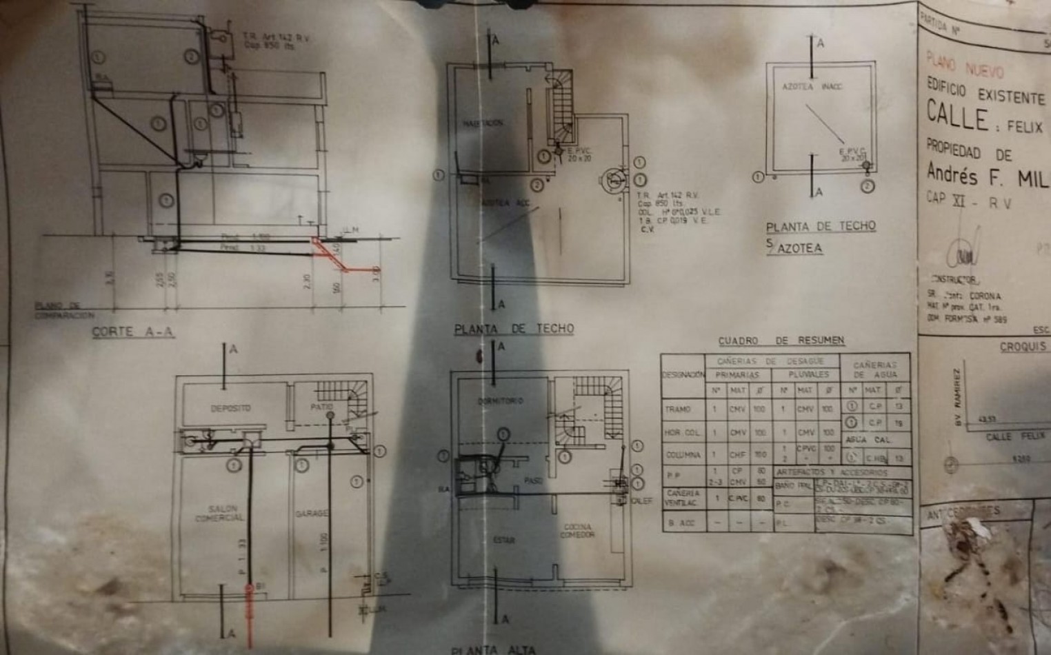 CASA EN VENTA CALLE FELIX DE AZARA  46