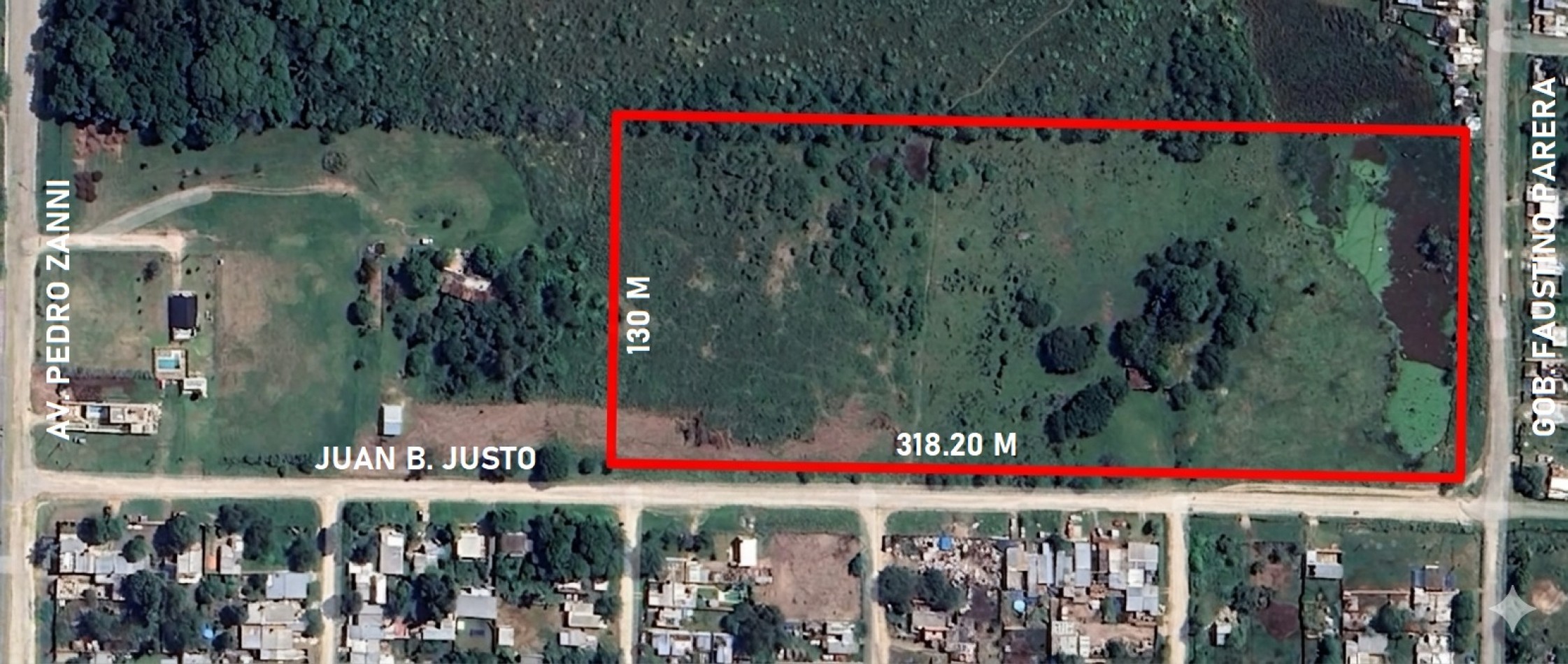 LOTE A LA VENTA EN CALLE JUAN B JUSTO Y GOBERNADOR PARERA IDEAL PARA LOTEO