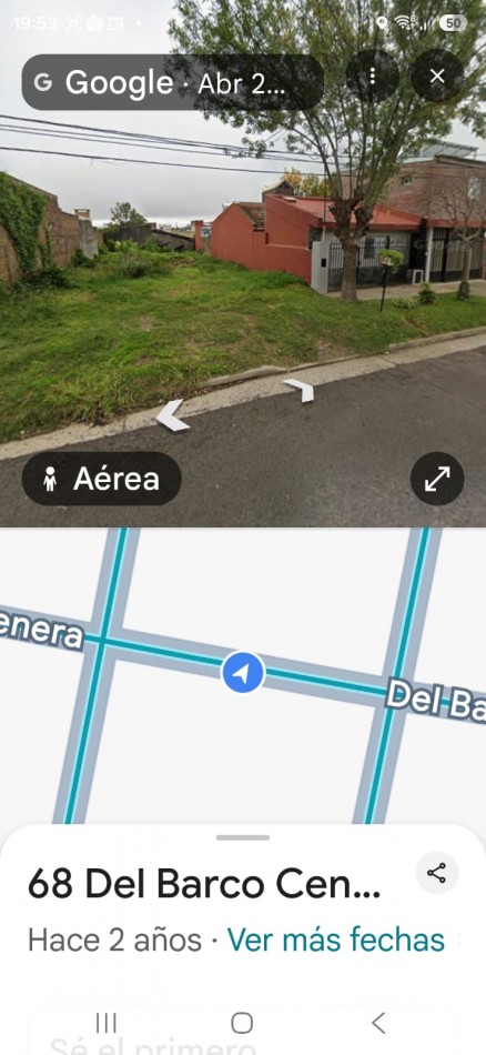 LOTE EN VENTA CALLE DEL BARCO CENTENERA 68, muy cerca de AV. RAMIREZ