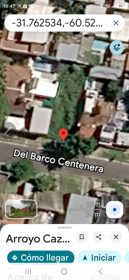 LOTE EN VENTA CALLE DEL BARCO CENTENERA 68, muy cerca de AV. RAMIREZ